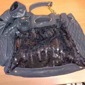 Juicy Couture Daydreamer Authentic Vintage Glitter Bag/Purse Tote Bow Charm